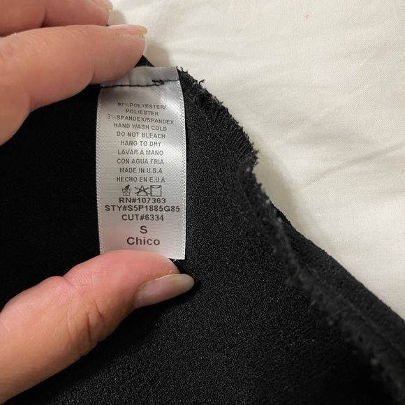 Sole Mio black zip back romper sz S - Picture 4 of 4